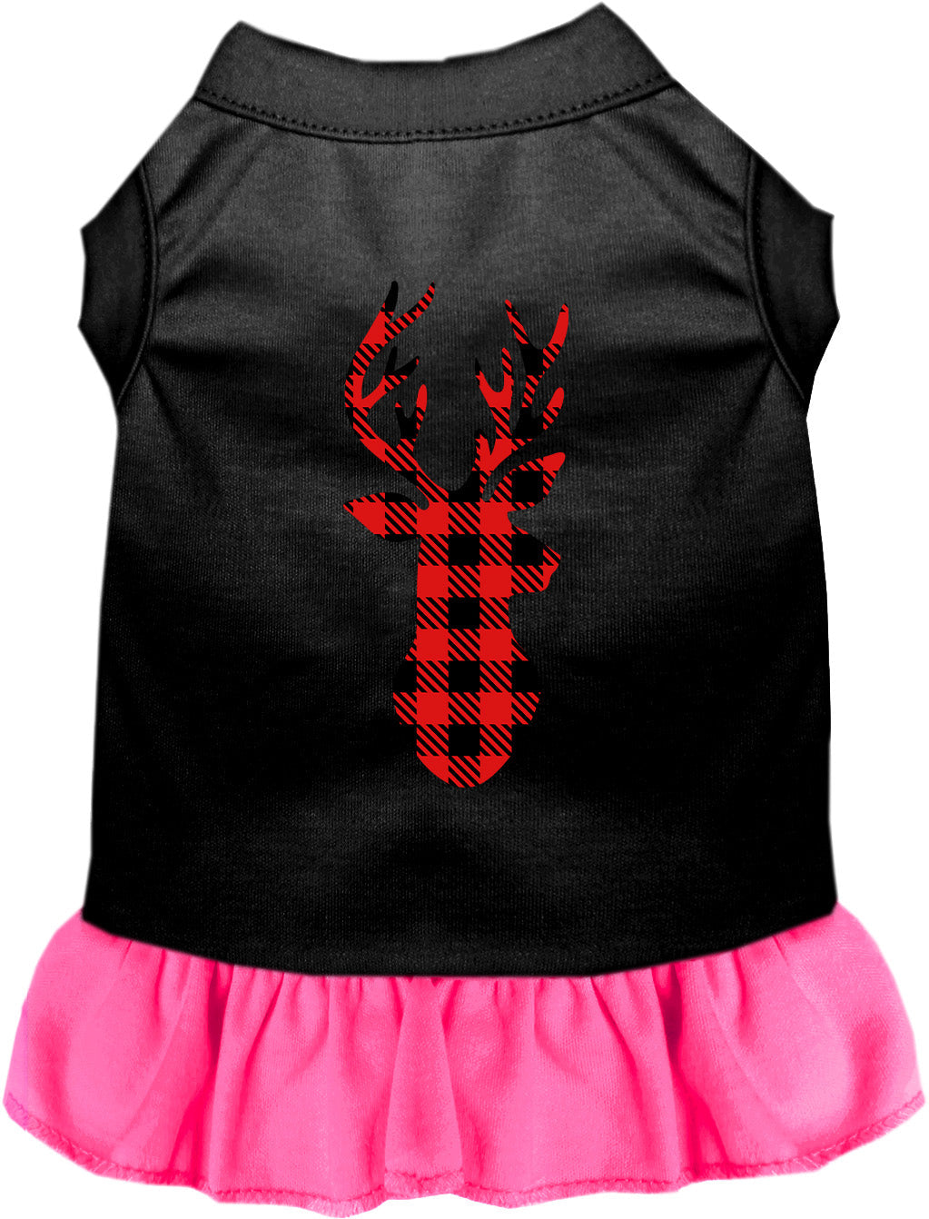 Buffalo Check Christmas Deer Pet Dress