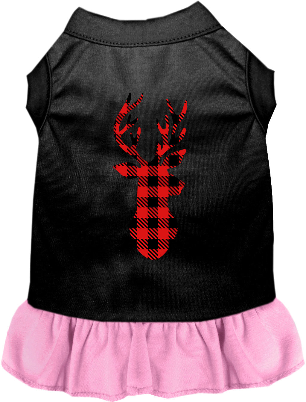 Buffalo Check Christmas Deer Pet Dress
