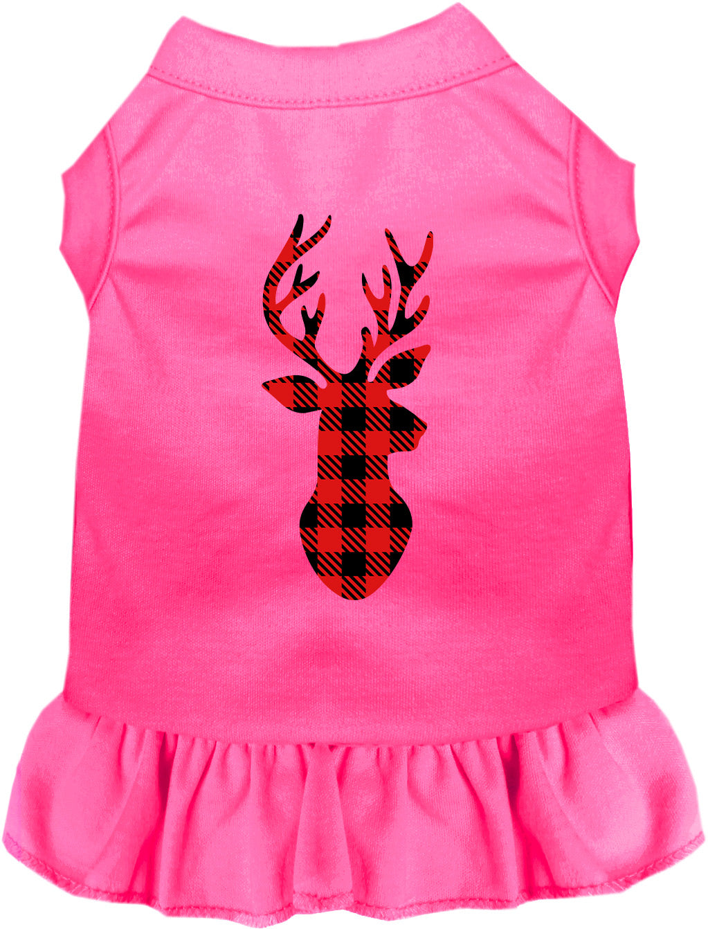 Buffalo Check Christmas Deer Pet Dress