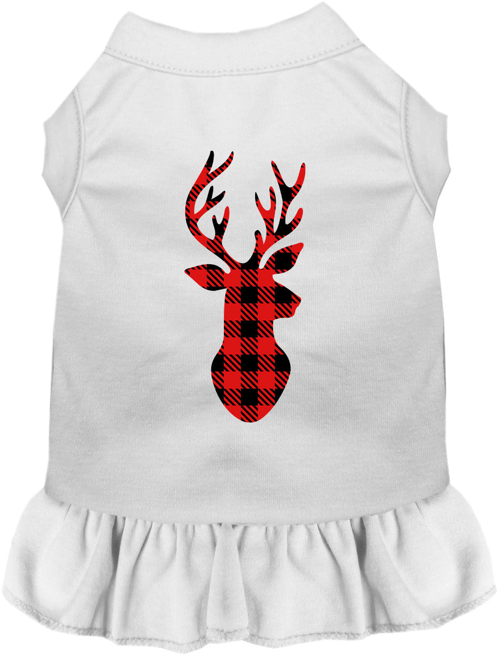 Buffalo Check Christmas Deer Pet Dress