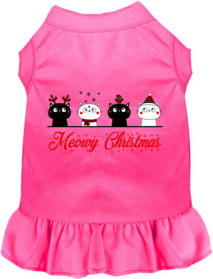 Meowy Christmas Pet Dress