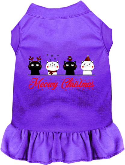 Meowy Christmas Pet Dress
