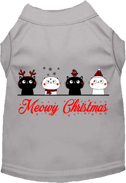 Meowy Christmas Pet Shirt