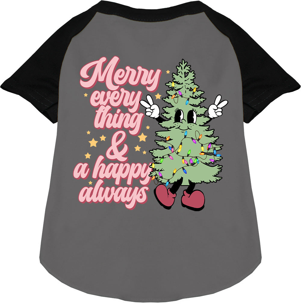Merry Everything Pet Raglan Shirt