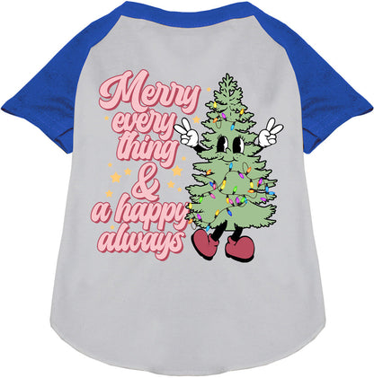 Merry Everything Pet Raglan Shirt