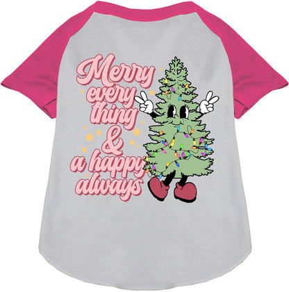 Merry Everything Pet Raglan Shirt