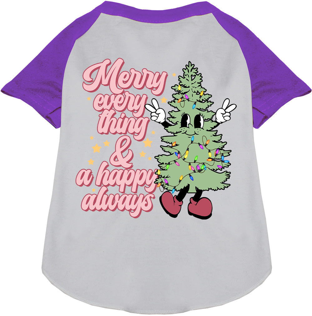 Merry Everything Pet Raglan Shirt