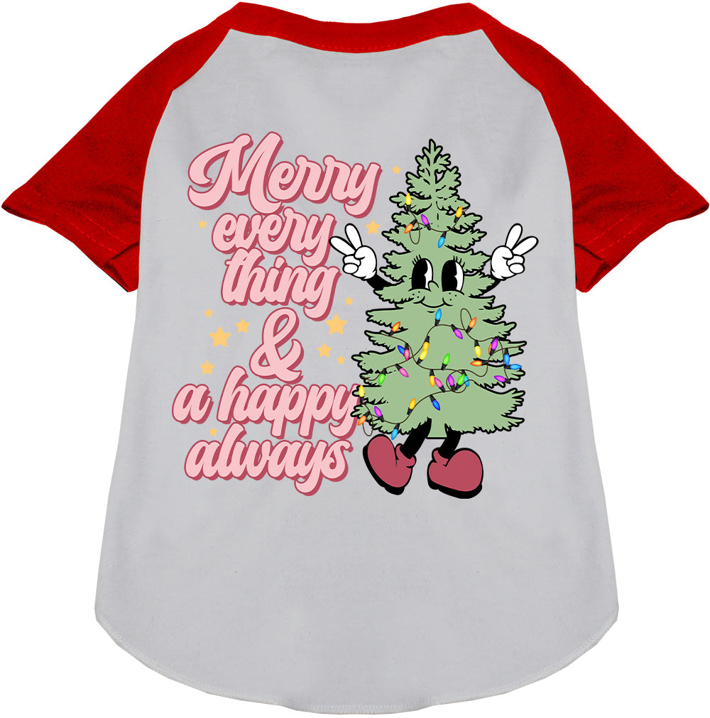 Merry Everything Pet Raglan Shirt