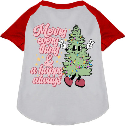 Merry Everything Pet Raglan Shirt