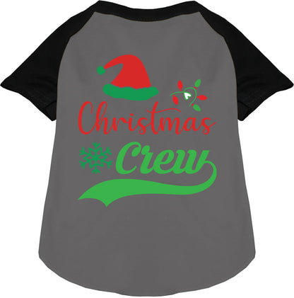 Traditional Christmas Crew Pet Raglan Shirt