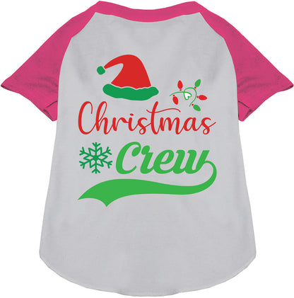 Traditional Christmas Crew Pet Raglan Shirt