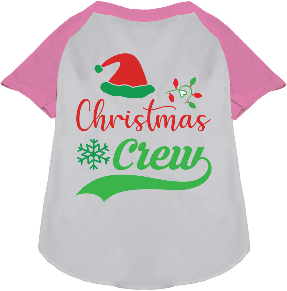 Traditional Christmas Crew Pet Raglan Shirt