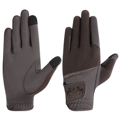 Equine Couture Aerocool Touch Screen Riding Gloves with Glitter