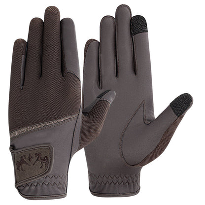 Equine Couture Aerocool Touch Screen Riding Gloves with Glitter