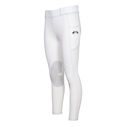 Equine Couture Soft Wash Silicon Knee Patch Tights with Phone Pocket