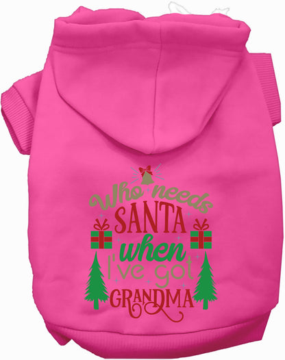 I've Got Grandma! Christmas Pet Hoodie