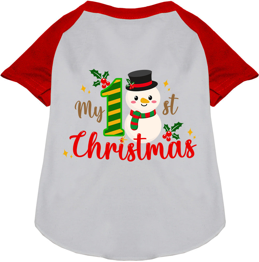 My 1st Christmas Pet Raglan Shirt