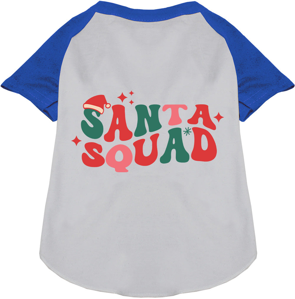 Santa Squad Pet Raglan Shirt