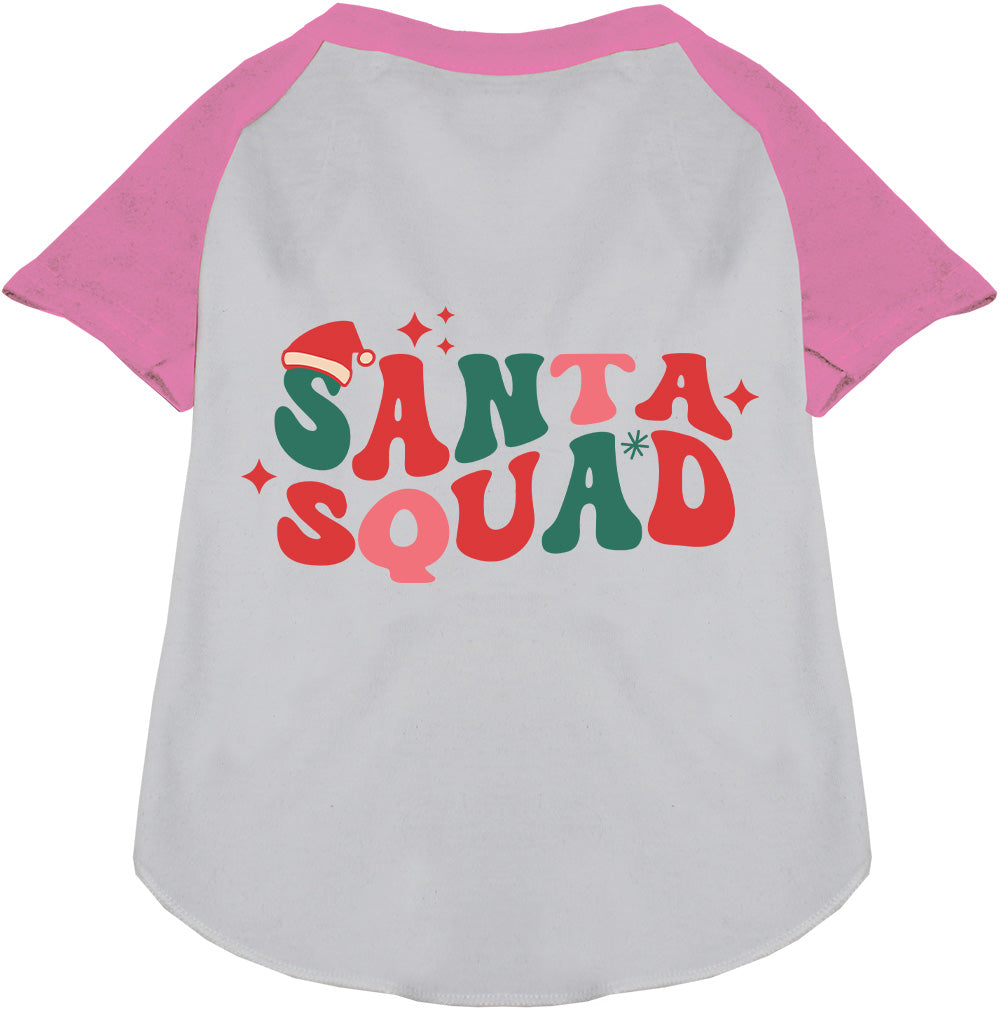 Santa Squad Pet Raglan Shirt