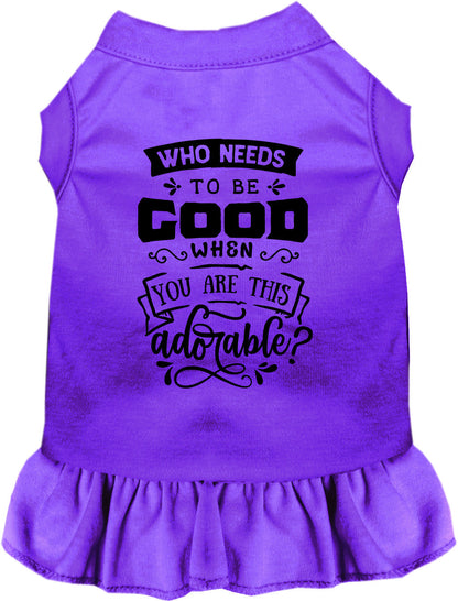 Who Needs to be Good? Pet Dress