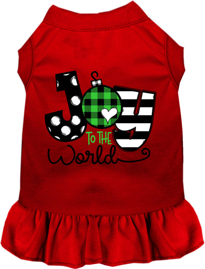Joy to the World Christmas Pet Dress