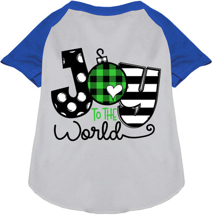 Joy to the World Pet Raglan Shirt