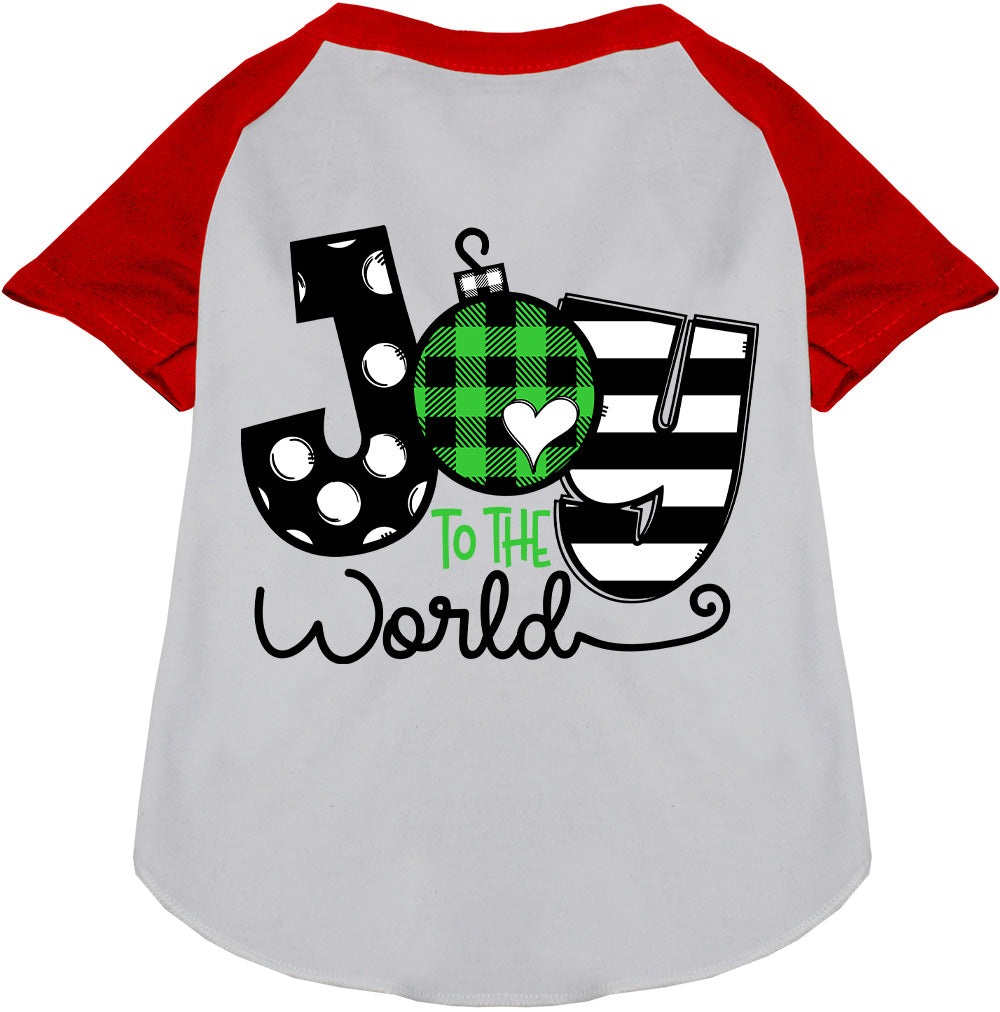 Joy to the World Pet Raglan Shirt