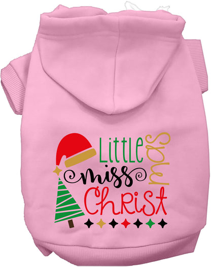 Little Miss Christmas Pet Hoodie