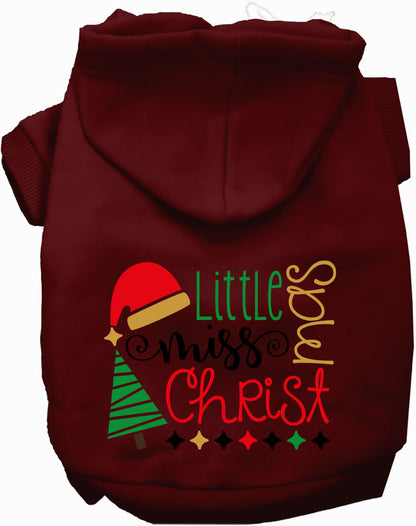 Little Miss Christmas Pet Hoodie