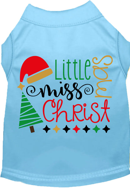 Little Miss Christmas Pet Shirt