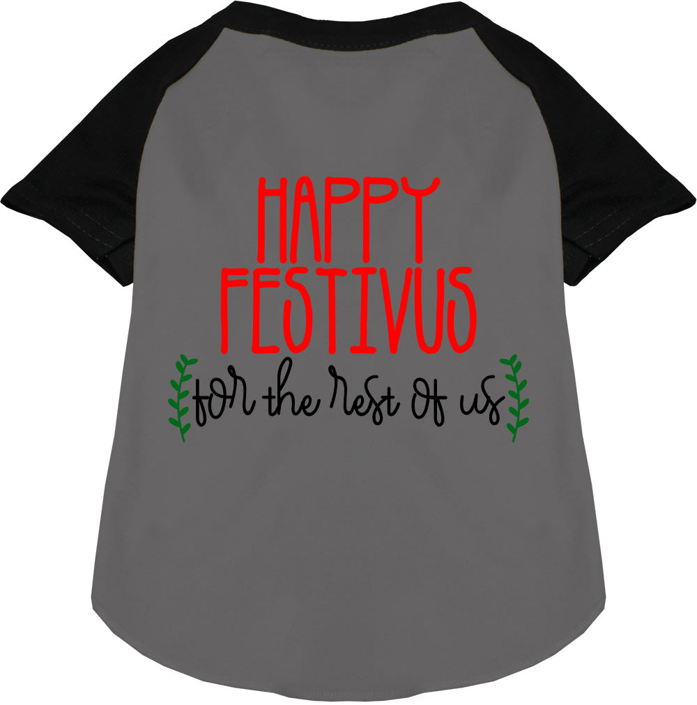 Happy Festivus Pet Raglan Shirt