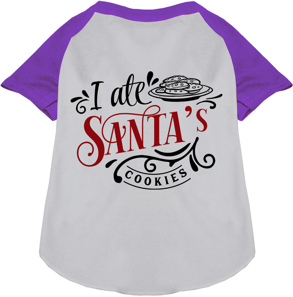 I Ate Santa's Cookies Pet Raglan Shirt