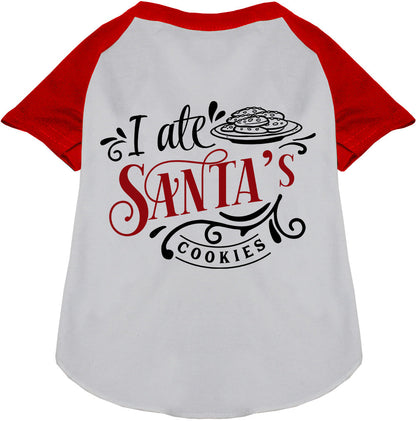 I Ate Santa's Cookies Pet Raglan Shirt