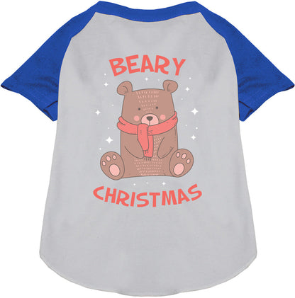 Beary Christmas Pet Raglan Shirt