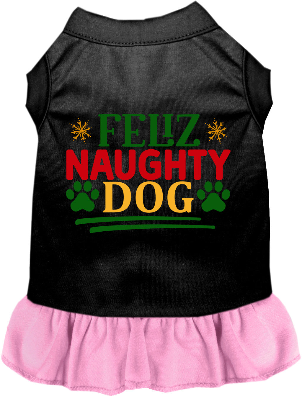 Feliz Naughty Dog Christmas Pet Dress