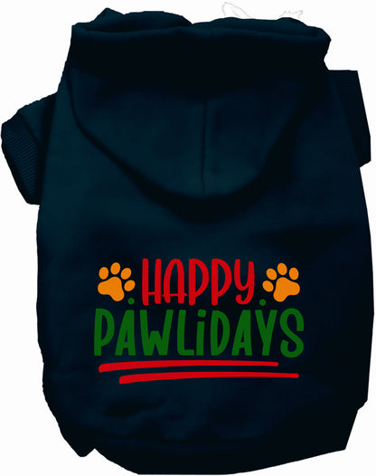Happy Pawlidays Holiday Pet Hoodie