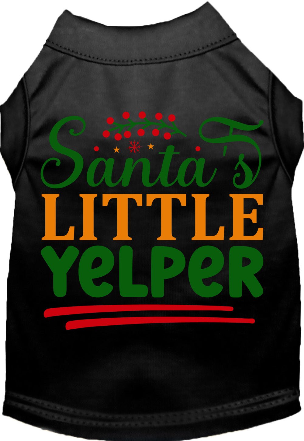 Santa's Little Yelper Pet Shirt