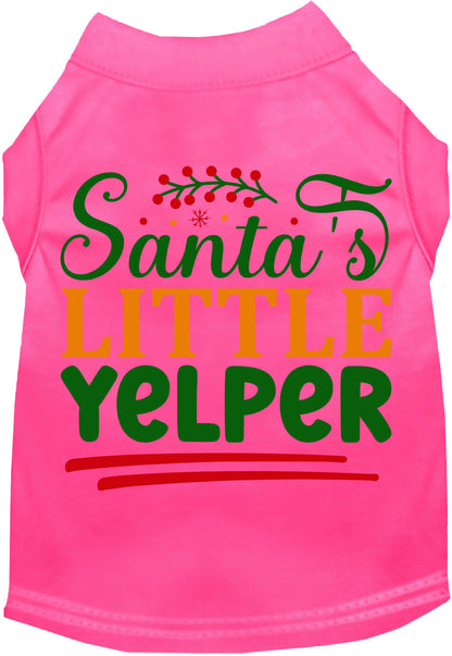 Santa's Little Yelper Pet Shirt