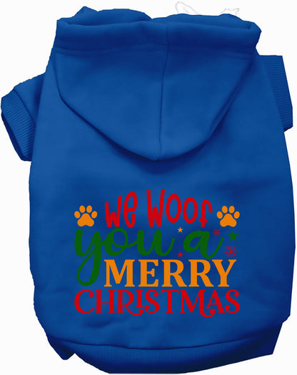 We Woof You a Merry Christmas Pet Hoodie