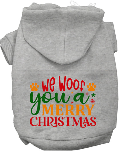 We Woof You a Merry Christmas Pet Hoodie