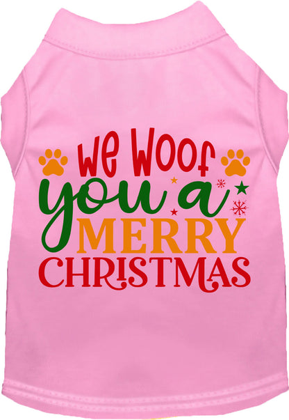 We Woof You a Merry Christmas Pet Shirt