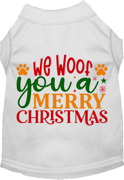 We Woof You a Merry Christmas Pet Shirt