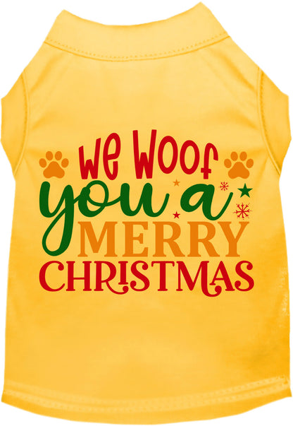 We Woof You a Merry Christmas Pet Shirt