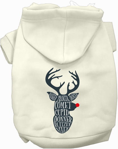 All Santa's Deer Christmas Pet Hoodie