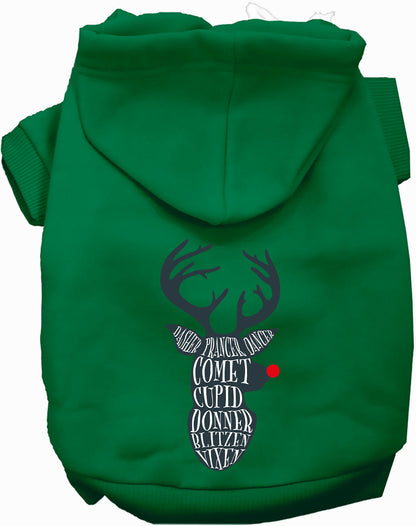All Santa's Deer Christmas Pet Hoodie