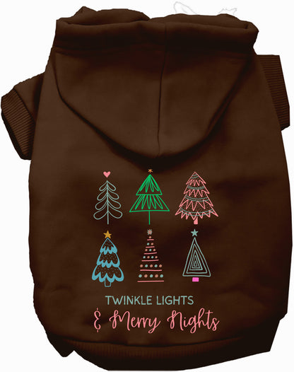 Twinkle Lights, Merry Nights Christmas Pet Hoodie