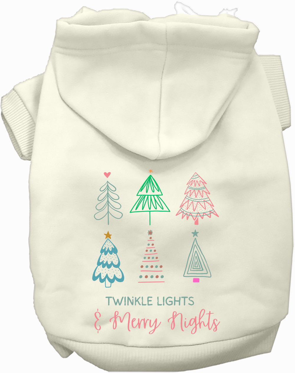 Twinkle Lights, Merry Nights Christmas Pet Hoodie
