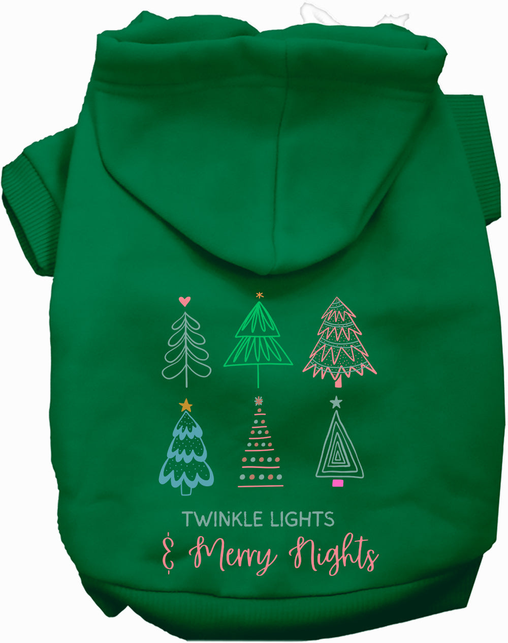 Twinkle Lights, Merry Nights Christmas Pet Hoodie