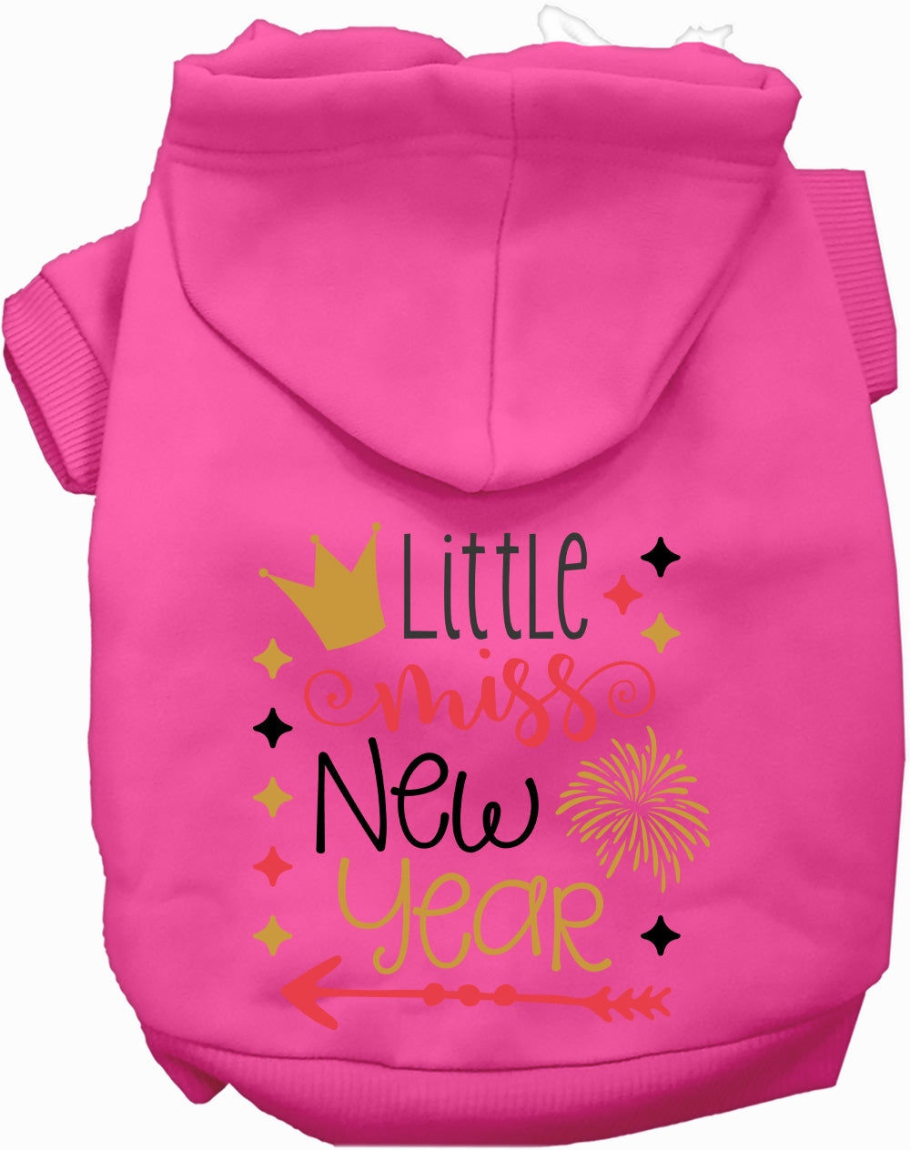 Little Miss New Year Pet Hoodie