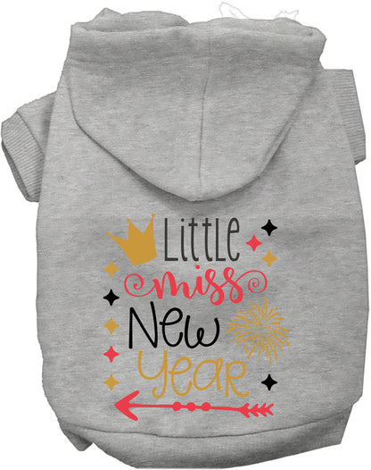 Little Miss New Year Pet Hoodie